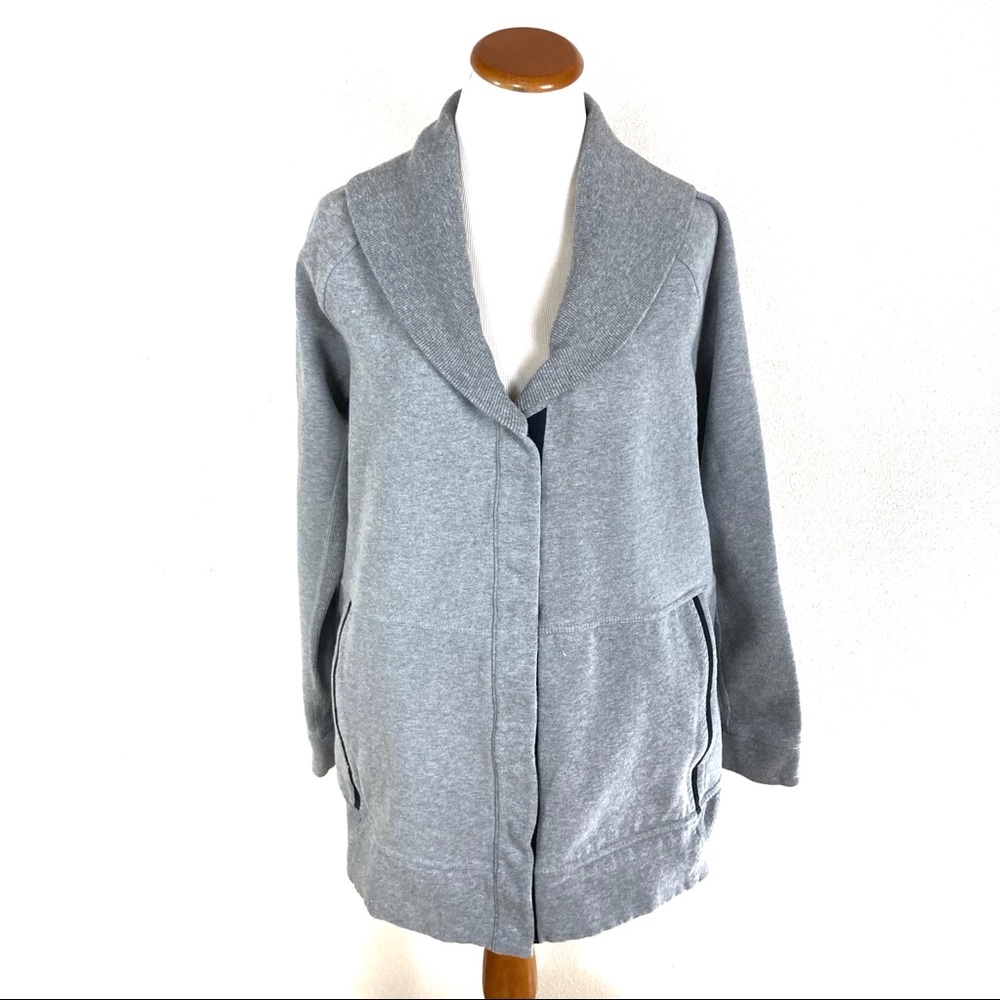 Lululemon Yin To My‎ Yang Cardi Gray Post-workout Jacket Women’s Sz 10